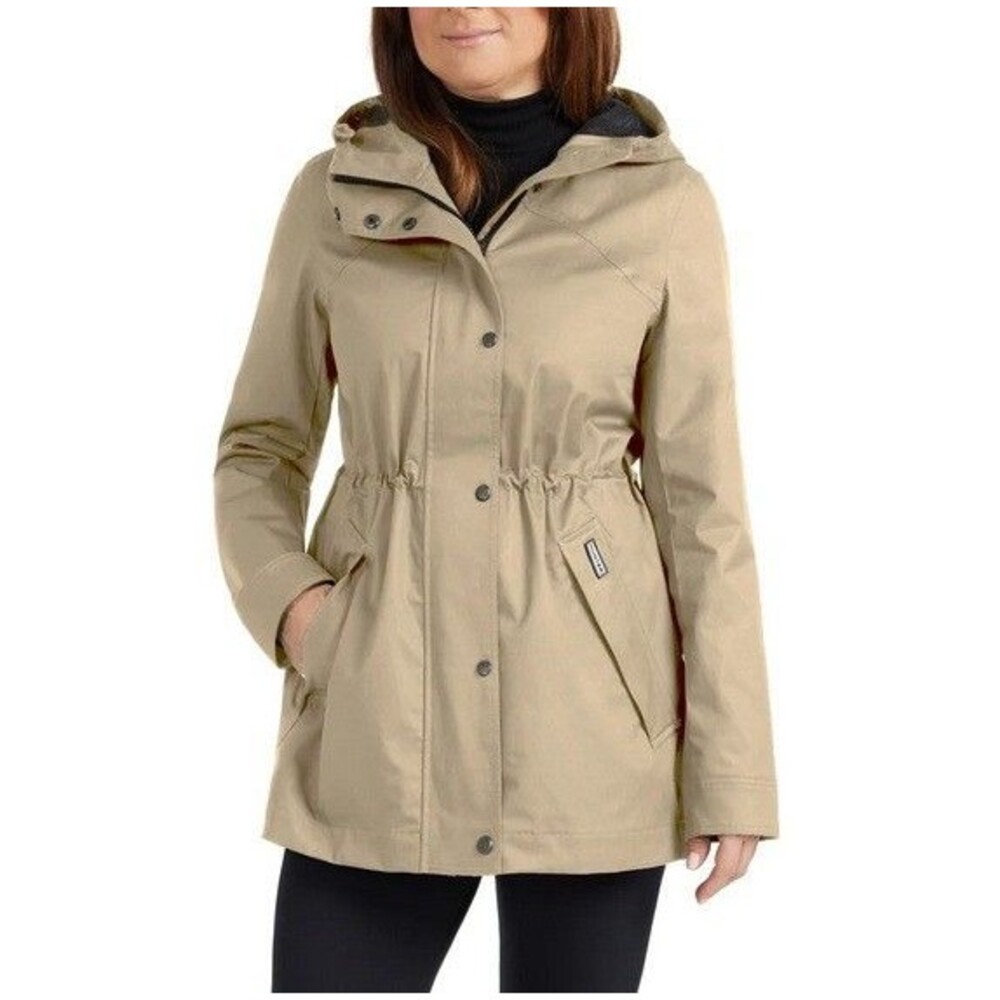 Hunter Ladies Rain Water Resistant Cotton Smock Jacket Tan XL NWT